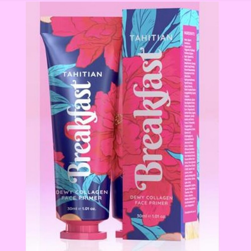 Dew of the Gods Tahitian Breakfast Dewy Collagen Face Primer NEW Makeup Base EXP